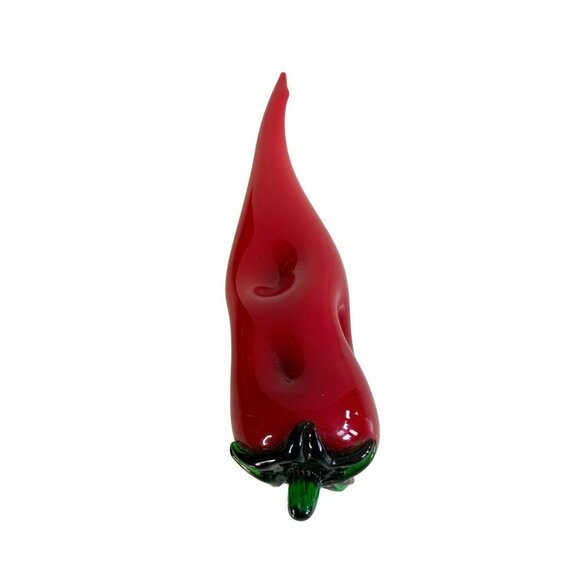 Vintage Hand Blown Glass Red Pepper - Picture 2 of 7